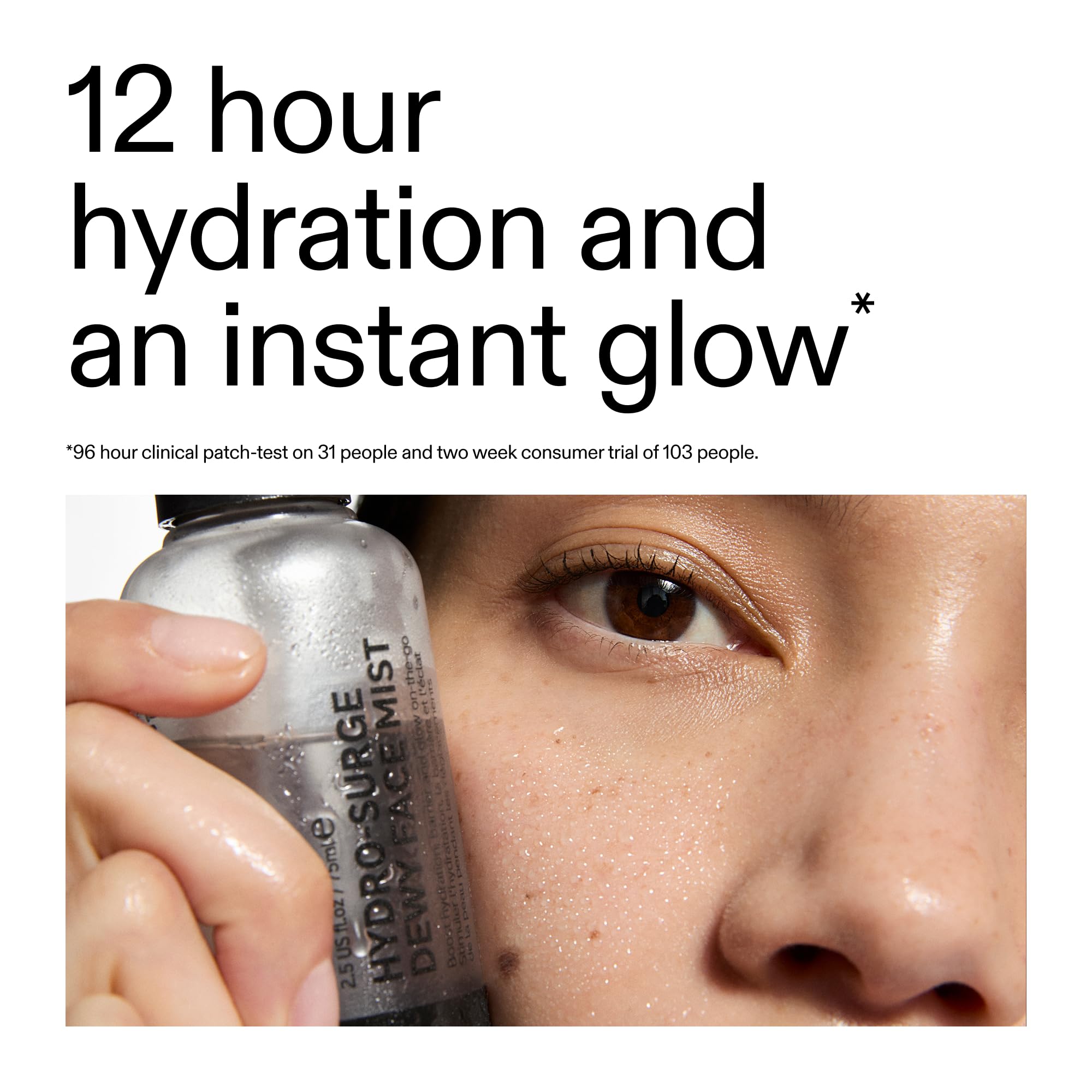 On-the-go Hydro-Surge display ideal for travel hydration touch-ups.