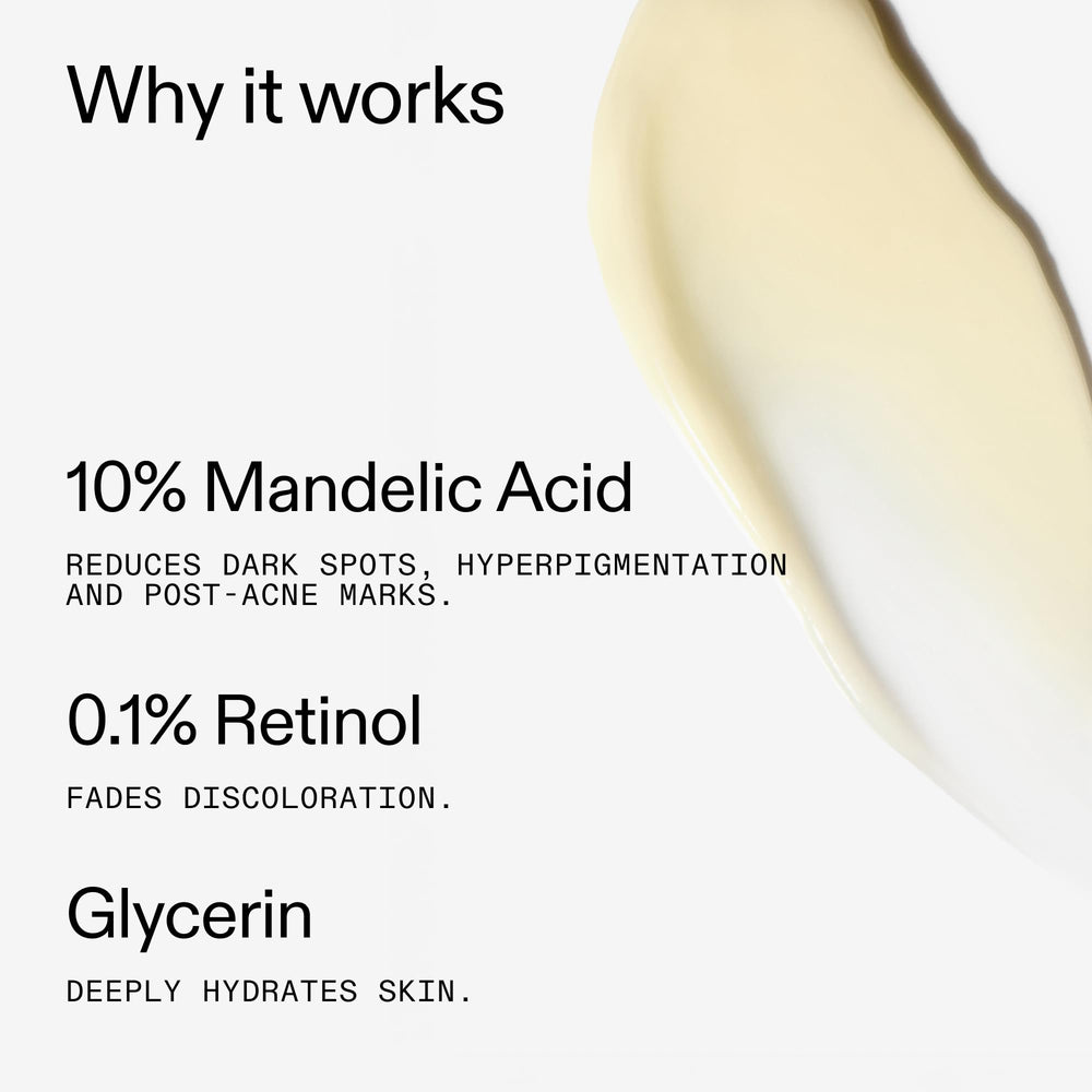 The INKEY List Mandelic Acid Treatment packaging showcases clean, minimal design.