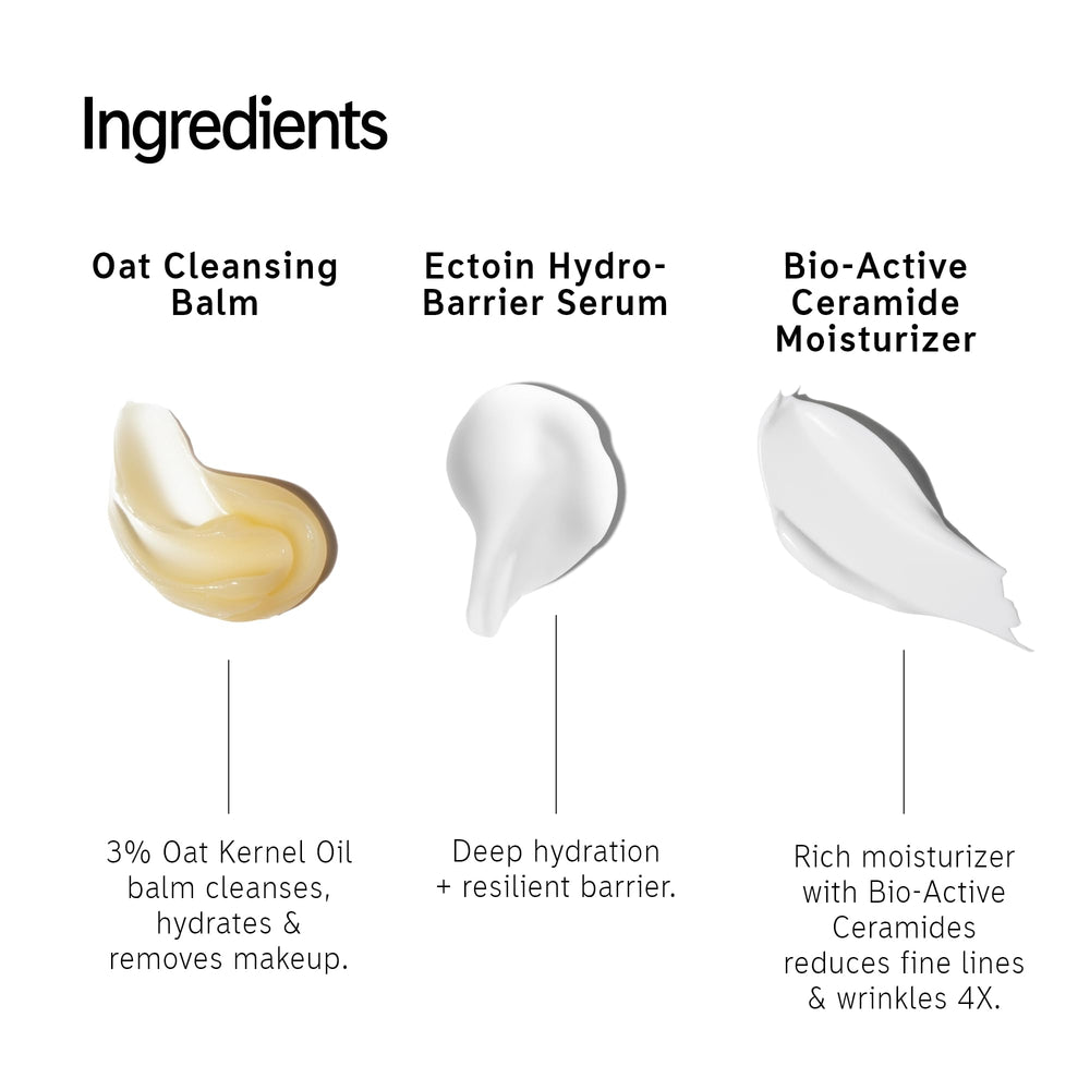 The INKEY List Oat Cleansing Balm removes makeup and impurities gently.