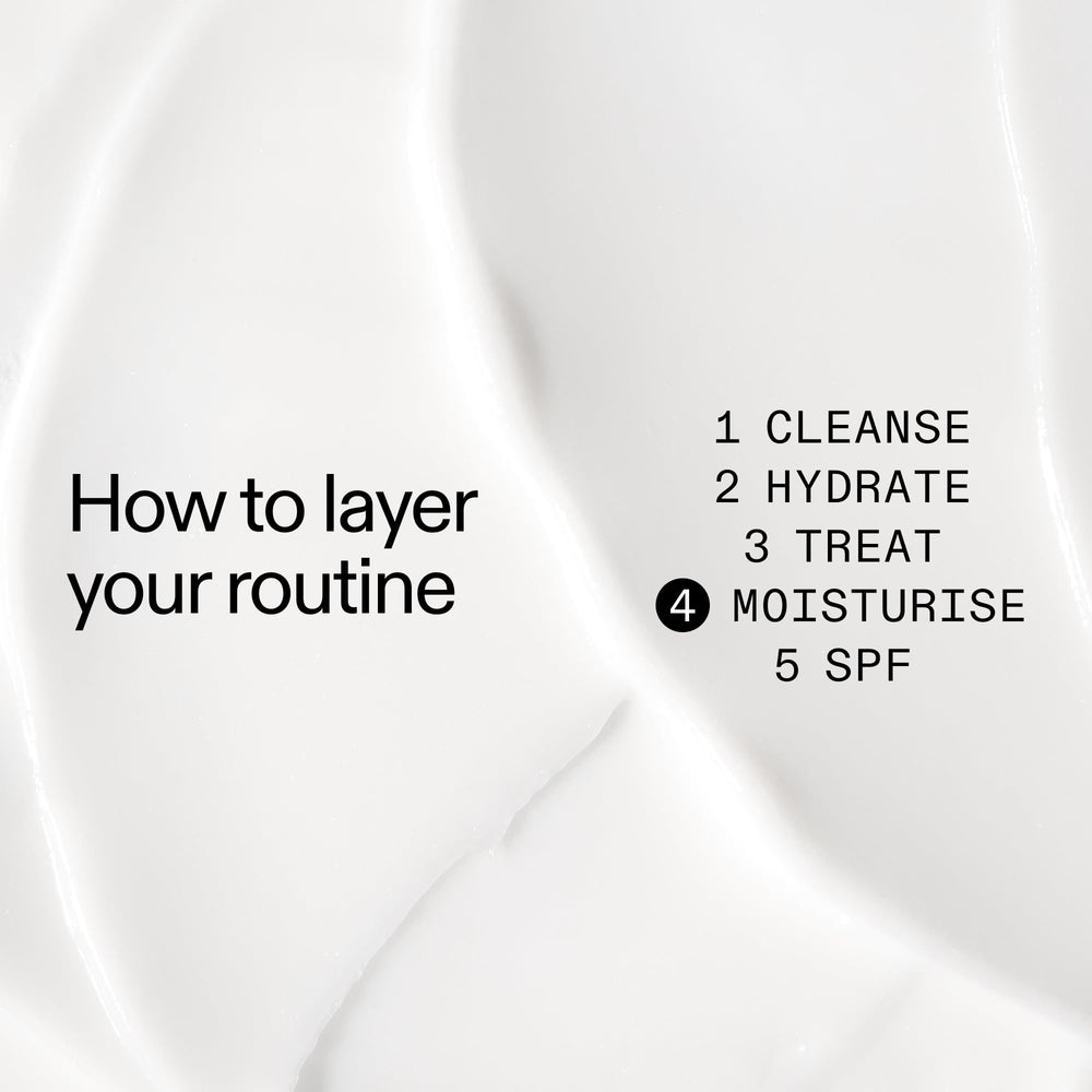 The INKEY List Peptide Moisturizer on the cheek demonstrates immediate hydration and smoothing.