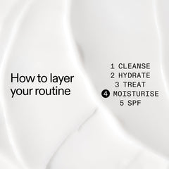 The INKEY List Peptide Moisturizer on the cheek demonstrates immediate hydration and smoothing.