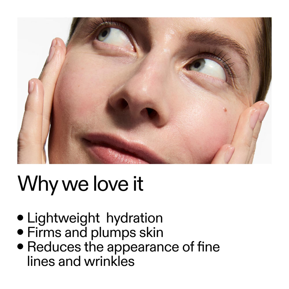 The INKEY List Peptide Moisturizer pump application shows fast-absorbing hydration for daily use.