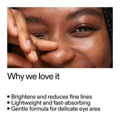 The INKEY List Retinol Eye Cream eye-area close-up highlighting gentle retinol use