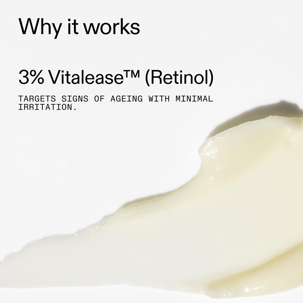 The INKEY List Retinol Eye Cream packaging highlighting vegan-friendly formula