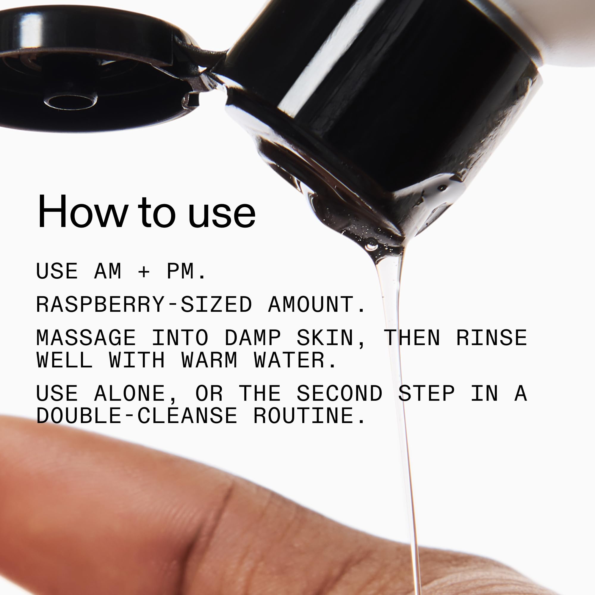 After cleansing, hyaluronic hydration with The INKEY List emphasized