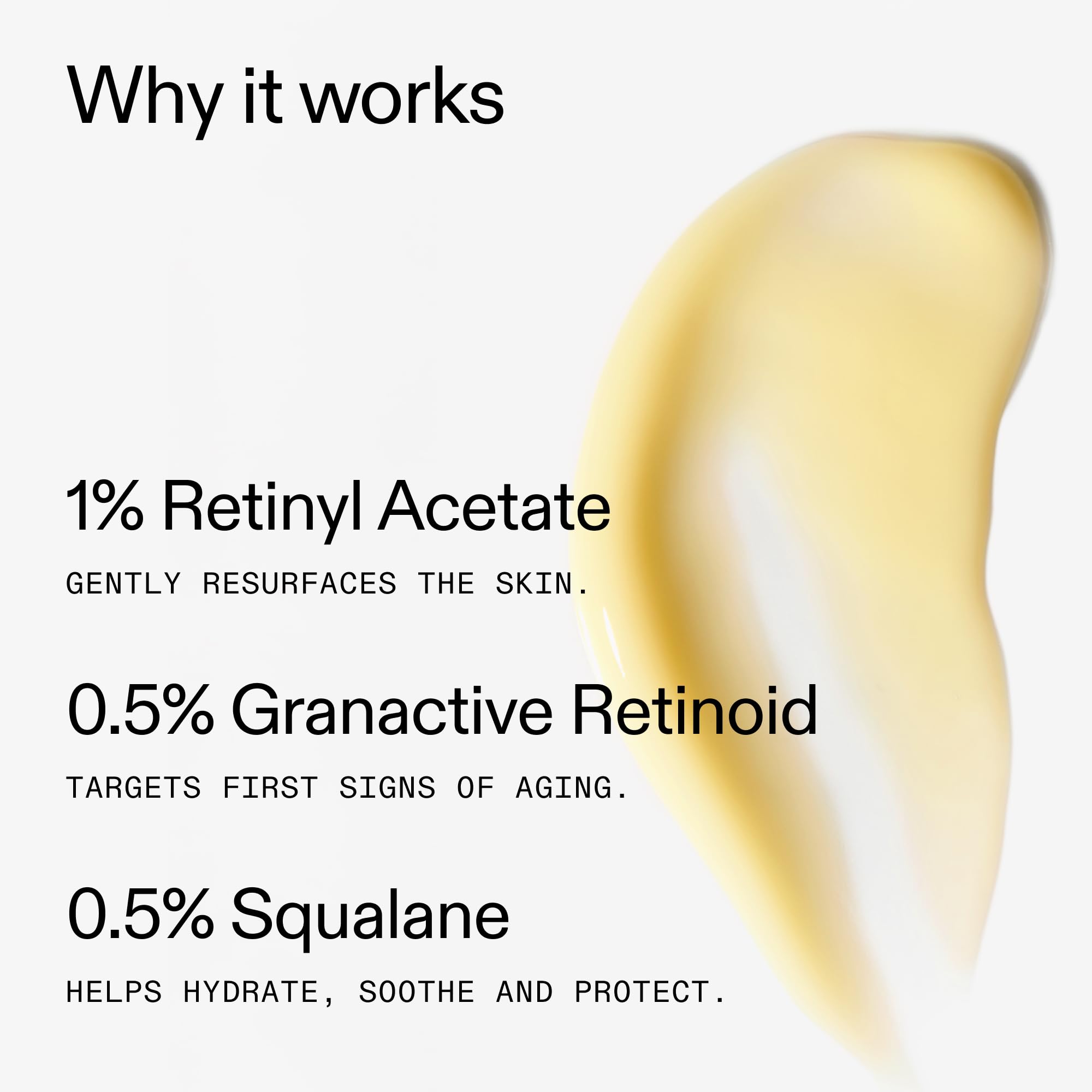 The INKEY List Retinol Serum textura sedosa y suave para la piel