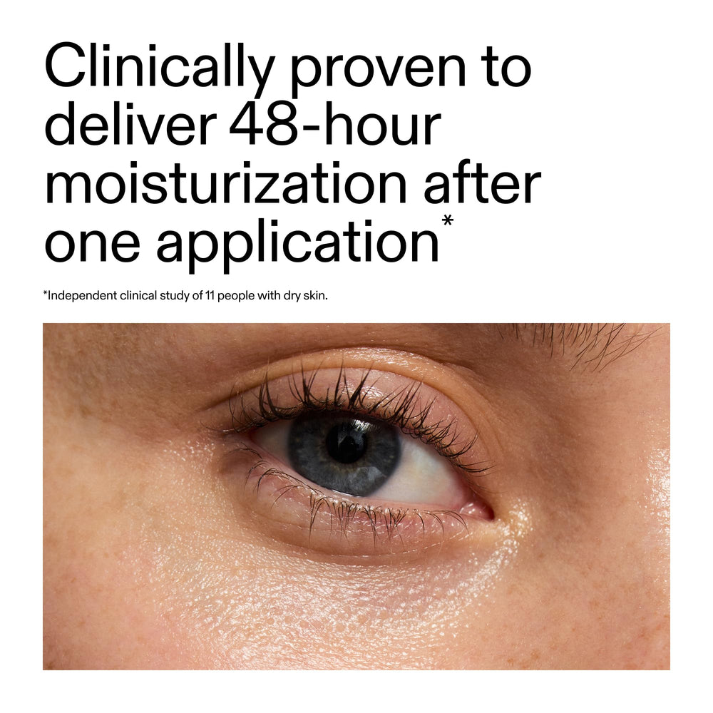 The INKEY List Urea 10% moisturizer applied to the face for hydration
