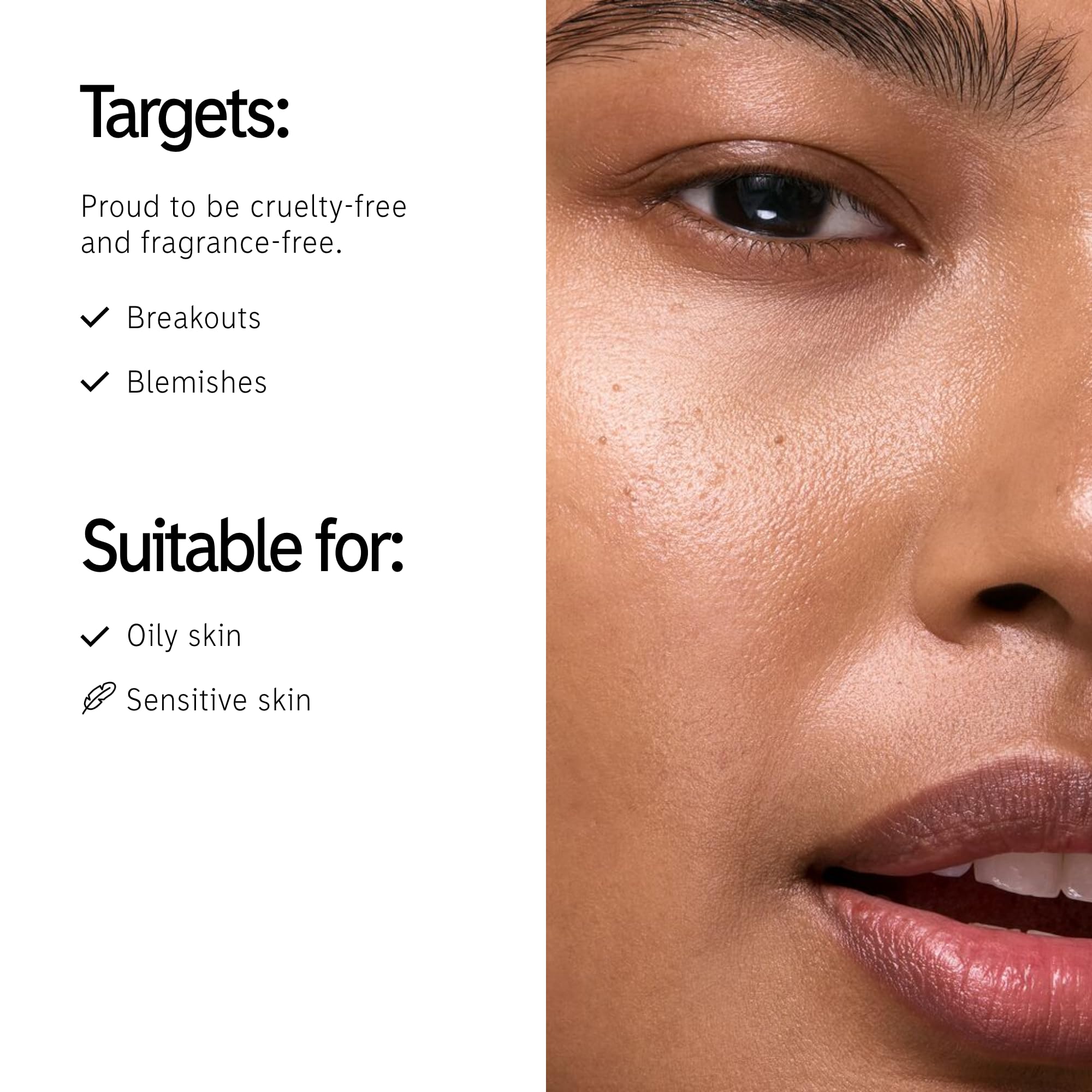 The INKEY List C-50 serum packaging on shelf shows fragrance-free formula.