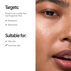 The INKEY List C-50 serum packaging on shelf shows fragrance-free formula.