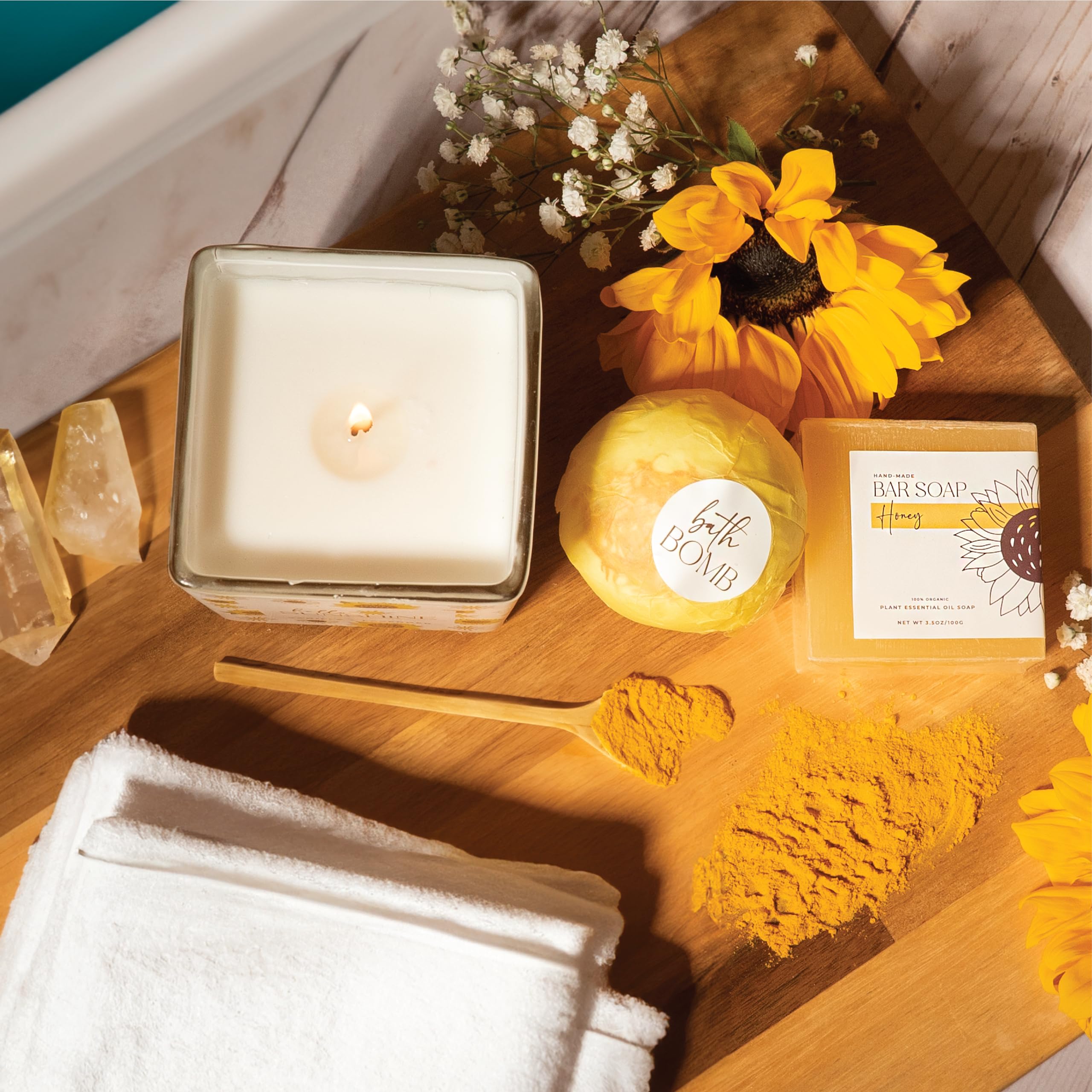 The Love Crate Co sunflower pop-up card adds a memorable, dimensional greeting.