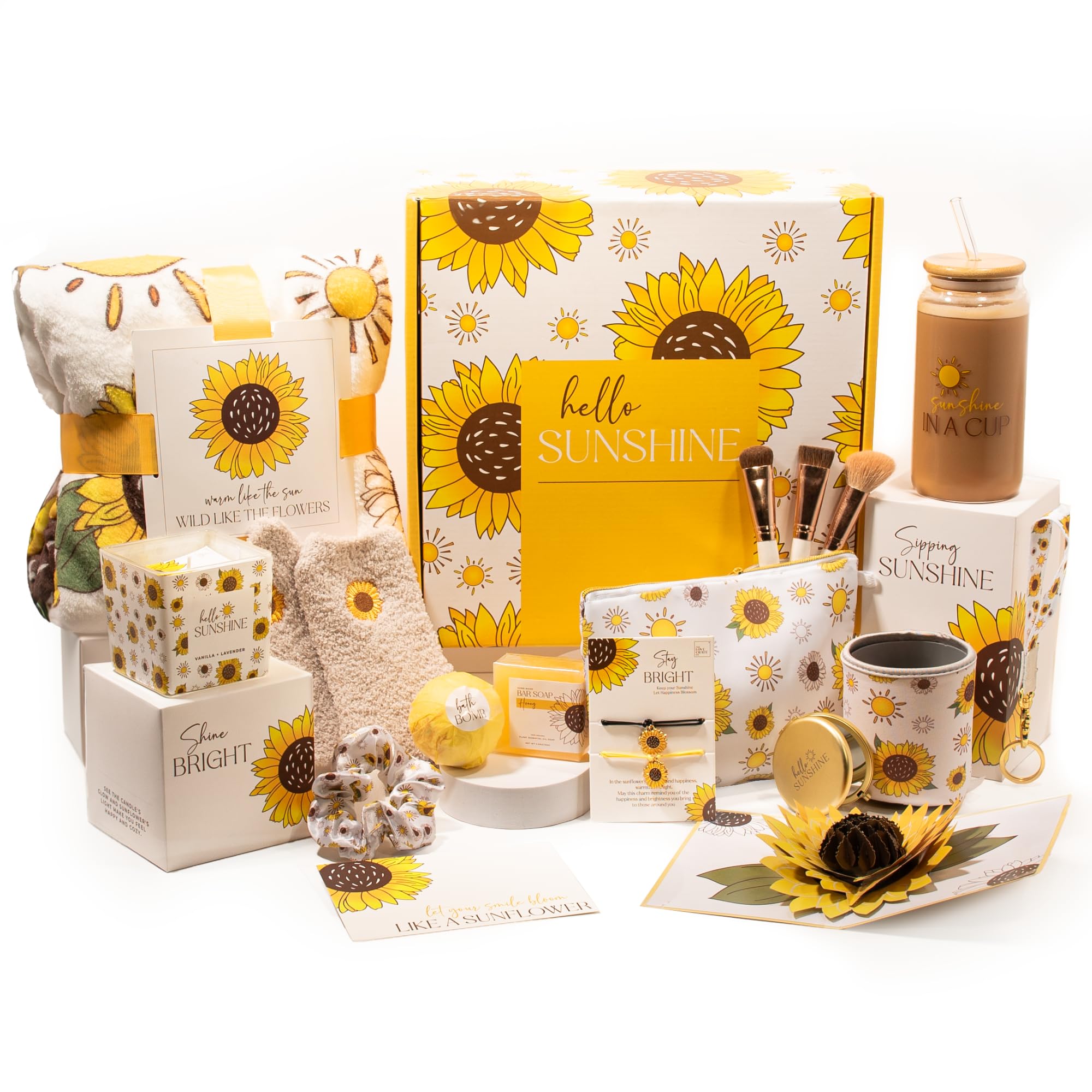 The Love Crate Co Sunshine Box artwork showcases unique gift design for memorable celebrations.