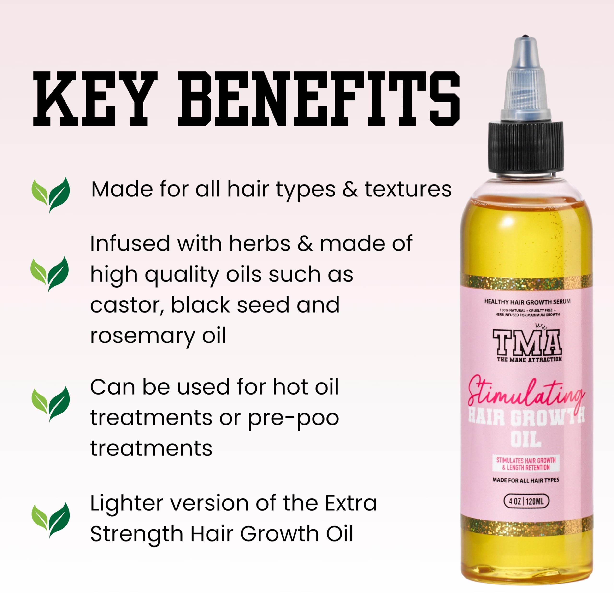 Hand massage with The Mane Attraction hair oil for scalp application