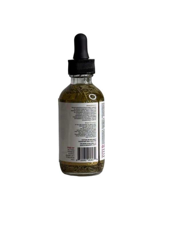 The Mane Attraction ingredient blend spotlight on castor and almond oils for moisture.