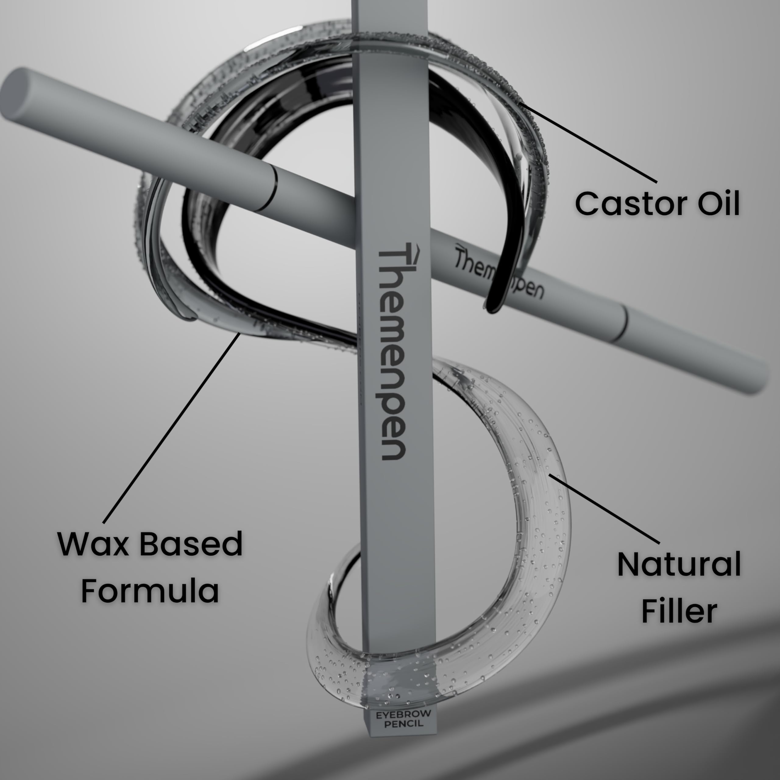 The Men Pen anti-smudge formula stays put during workouts.