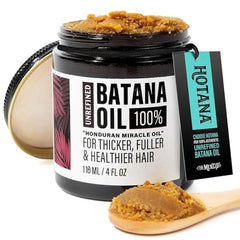 The-Mix-Up Batana Oil bottle pour nourishes scalp and hair