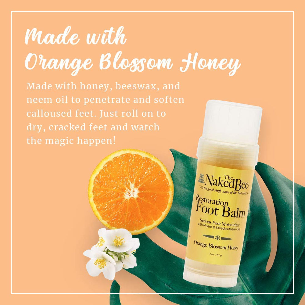 The Naked Bee beeswax neem oil blend signals protective barrier and gentle antioxidant support.