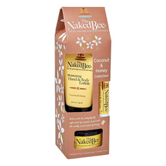 The Naked Bee Coconut & Honey Collection Pack hydrates skin and lips on the go.