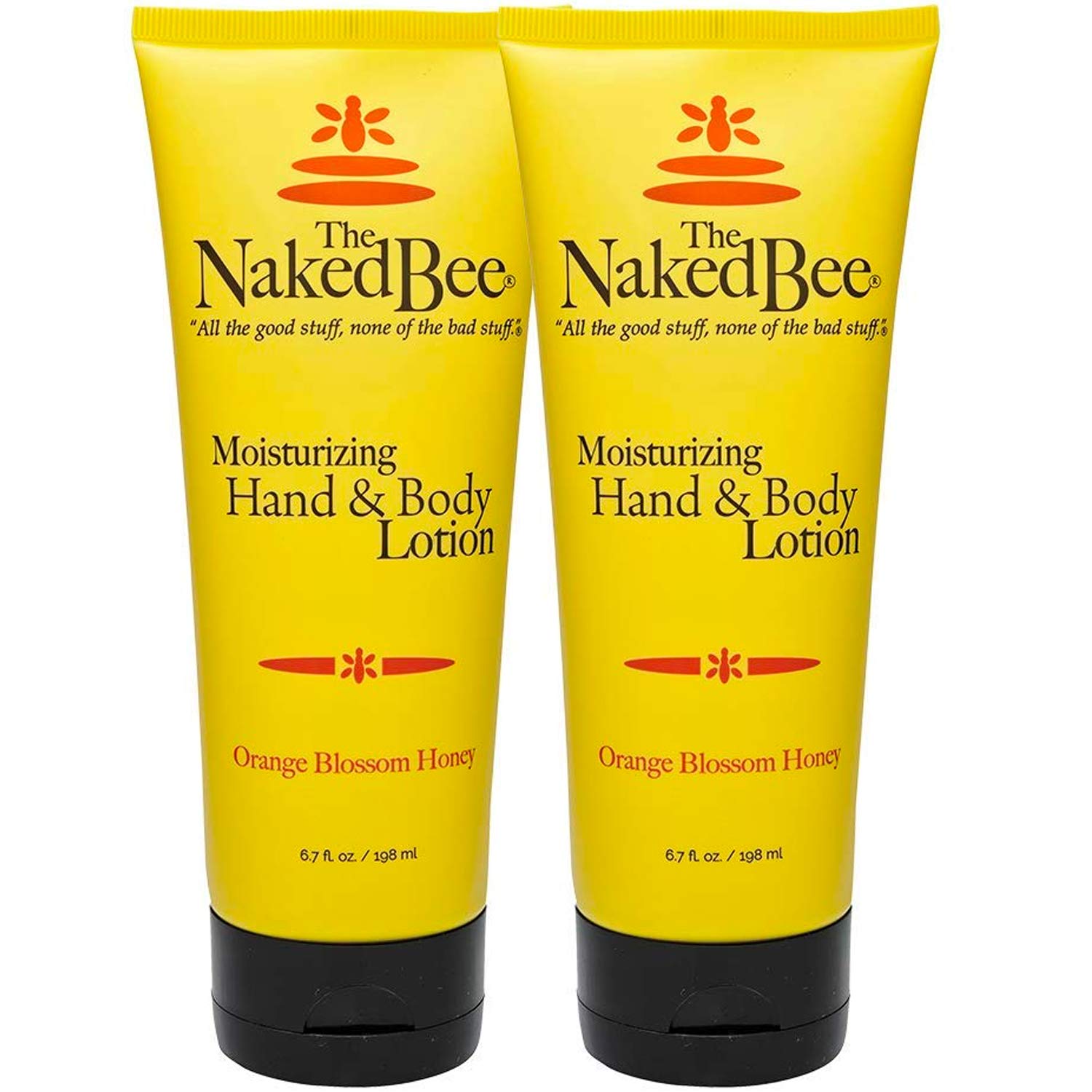 The Naked Bee orange blossom hand lotion pump for smooth hands.