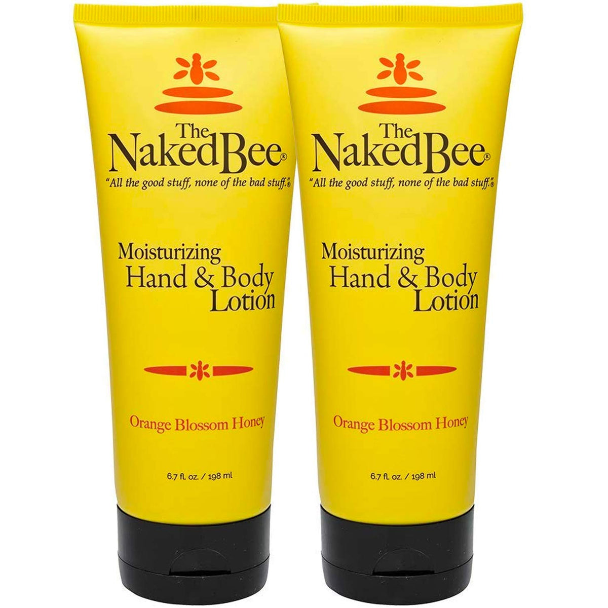 The Naked Bee orange blossom hand lotion pump for smooth hands.