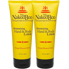 The Naked Bee orange blossom hand lotion pump for smooth hands.