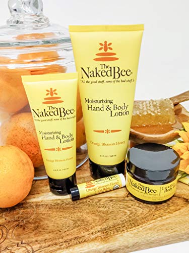 Pump application of The Naked Bee lotion shows easy, mess-free moisturizing for hands and body.