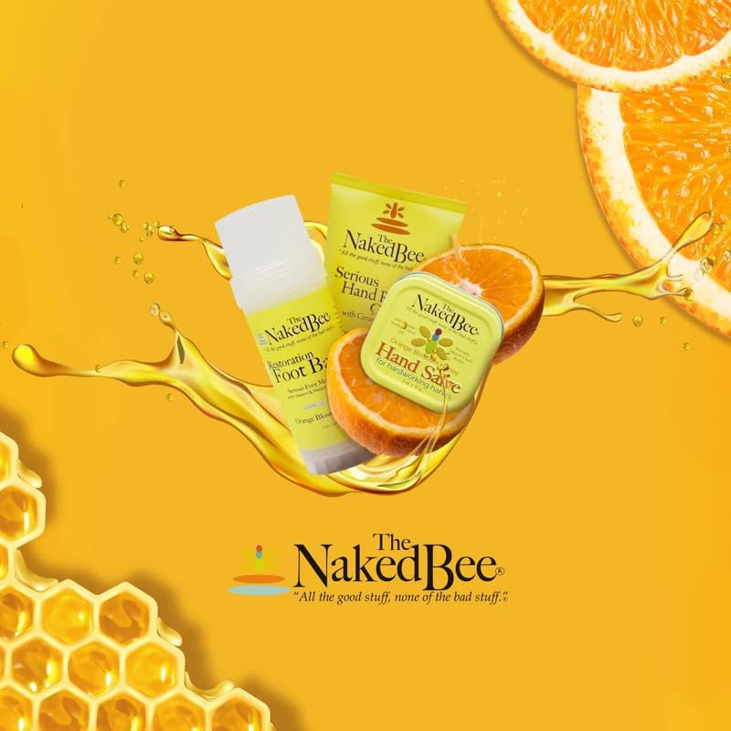The Naked Bee foam soap with ingredients list promotes clean, mild cleansing.