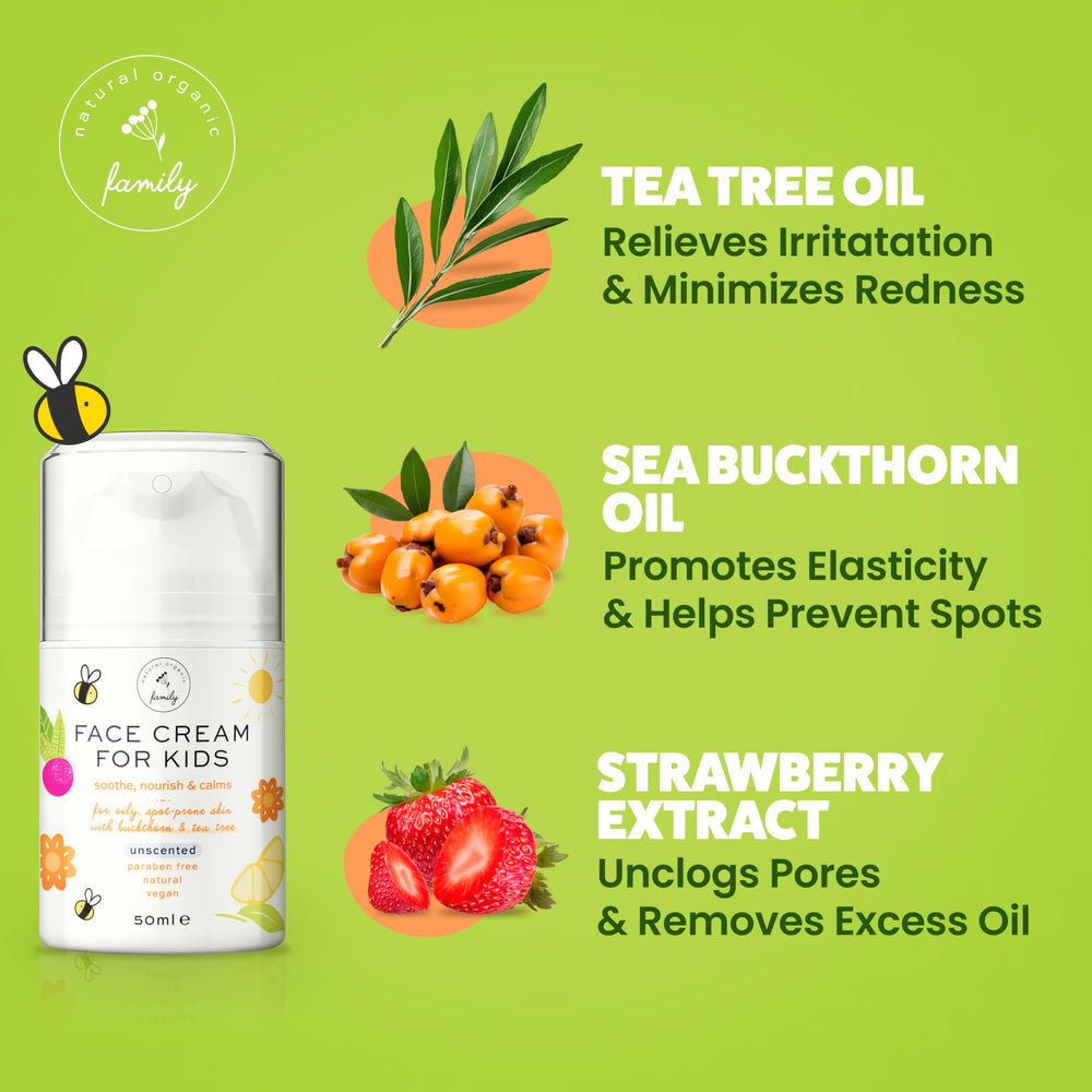The Natural and Organic Family all skin types image indicating versatile hydration for the family