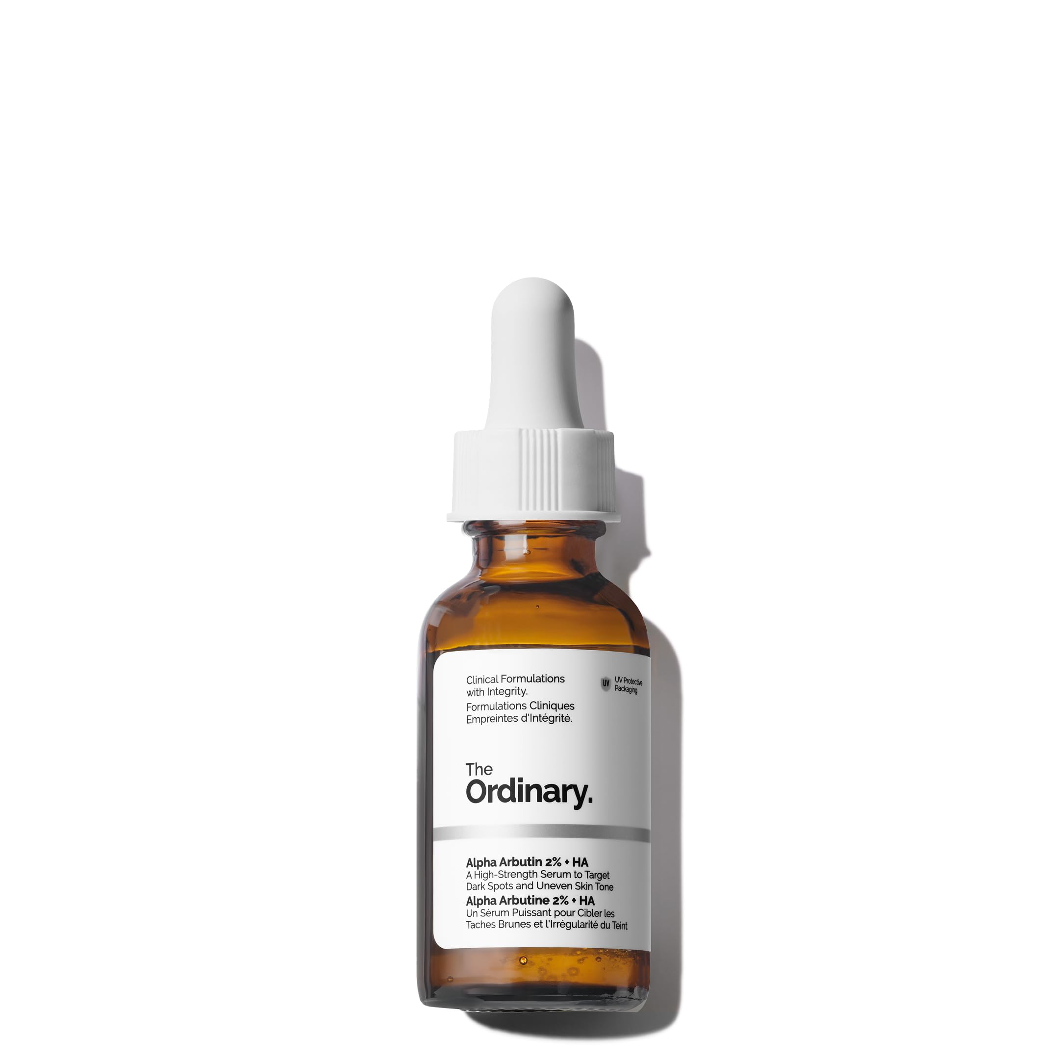 The Ordinary front packaging showing serum bottle and benefits