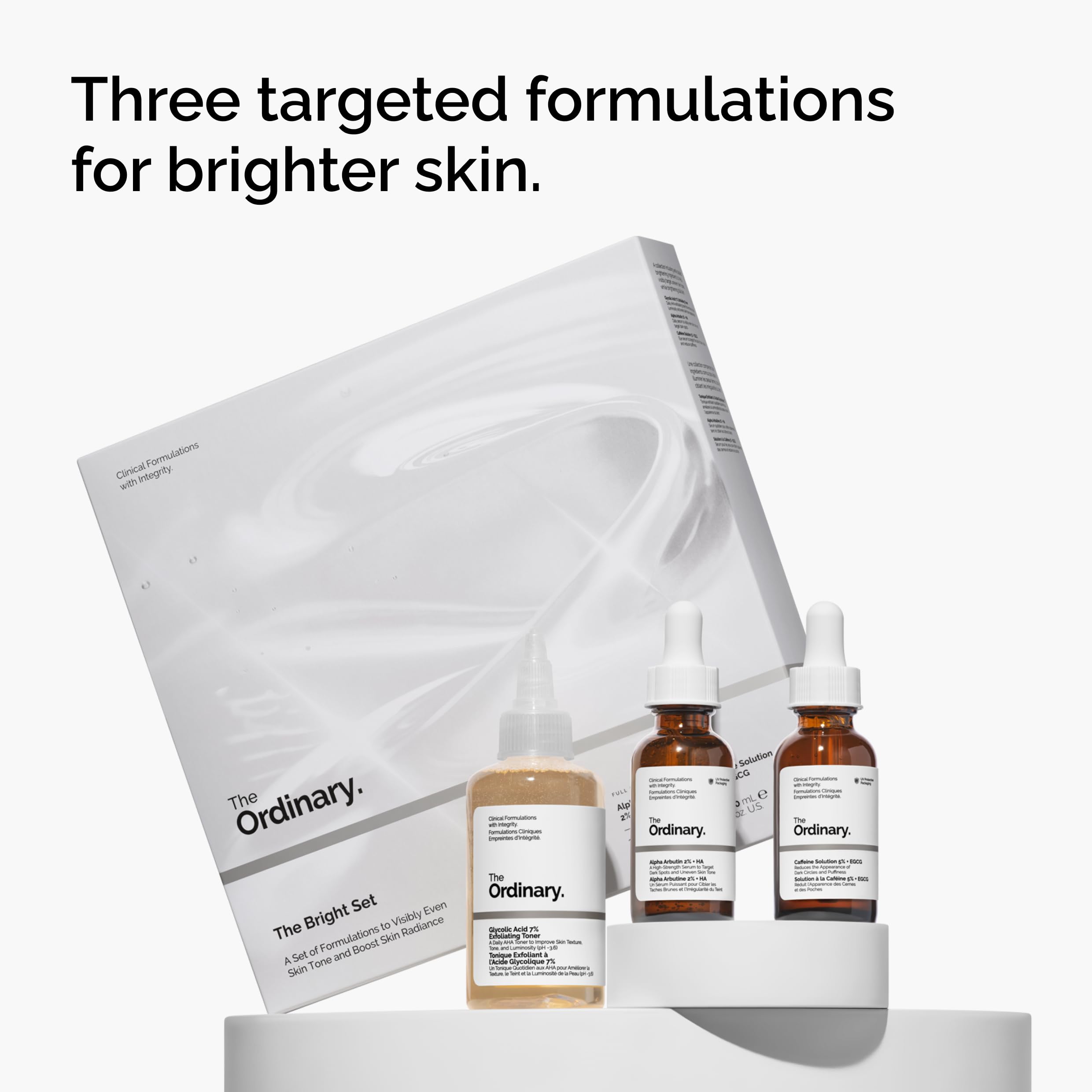The Ordinary alpha arbutin serum dropper delivering precise brightening