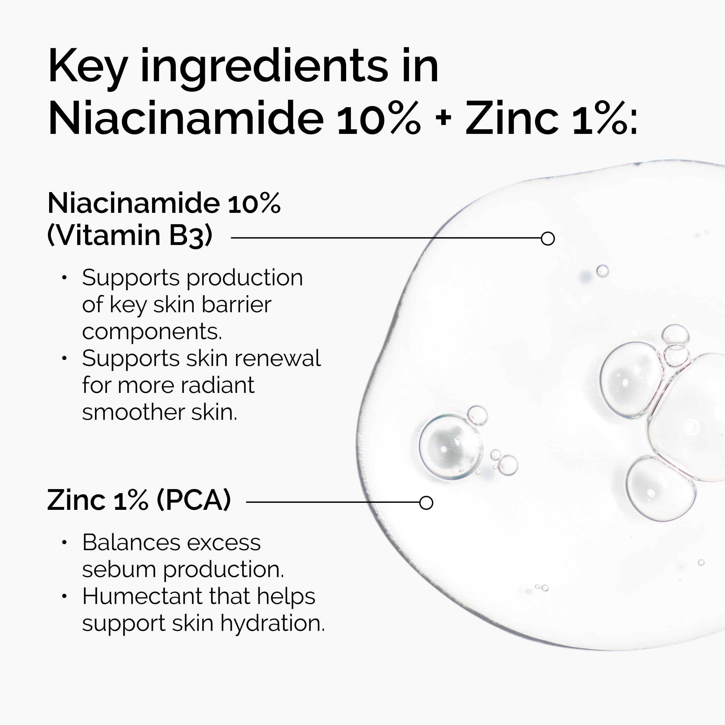 The Ordinary product applied on hand demonstrating quick absorption