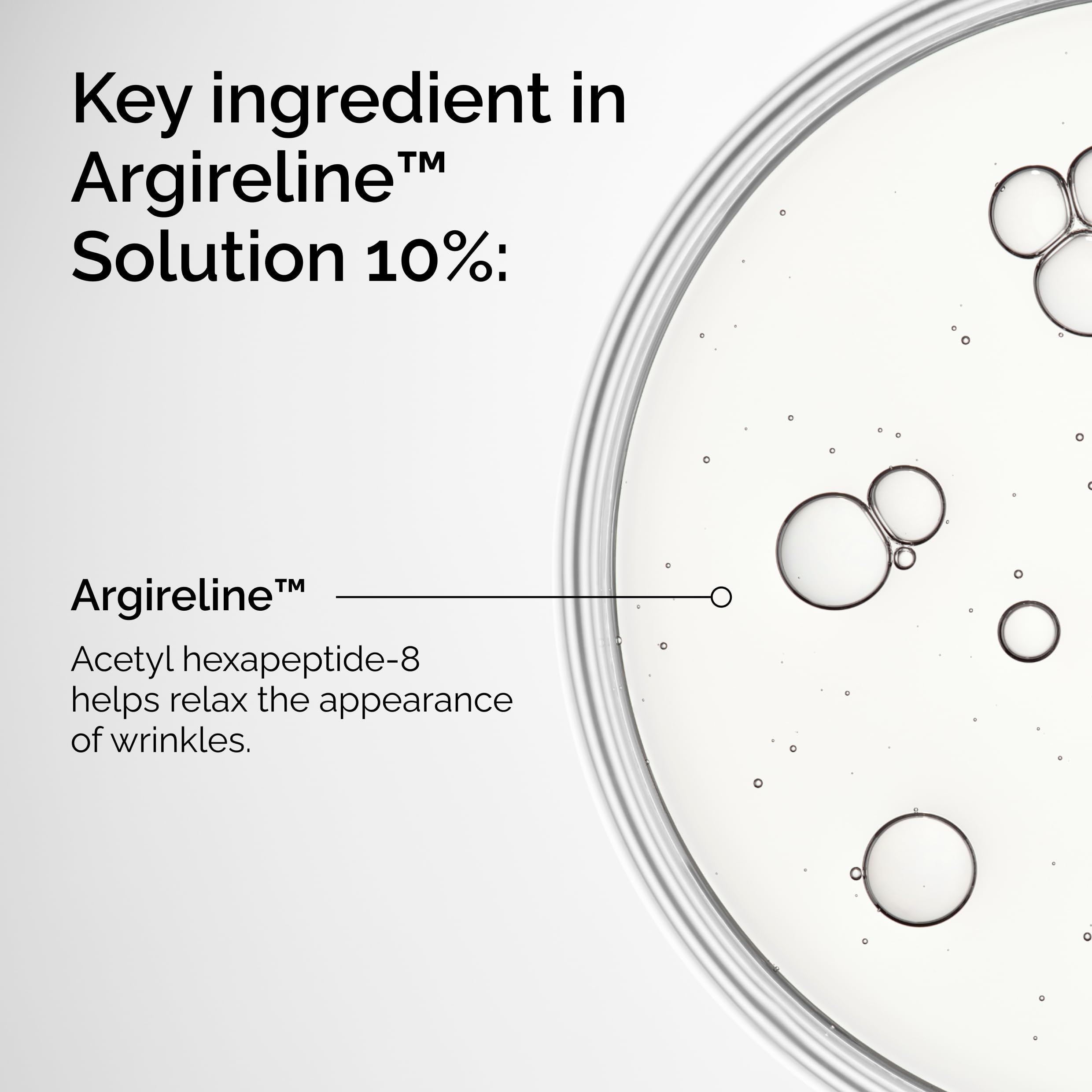 The Ordinary dropper dispensing clear serum texture illustrating lightweight absorbency benefit