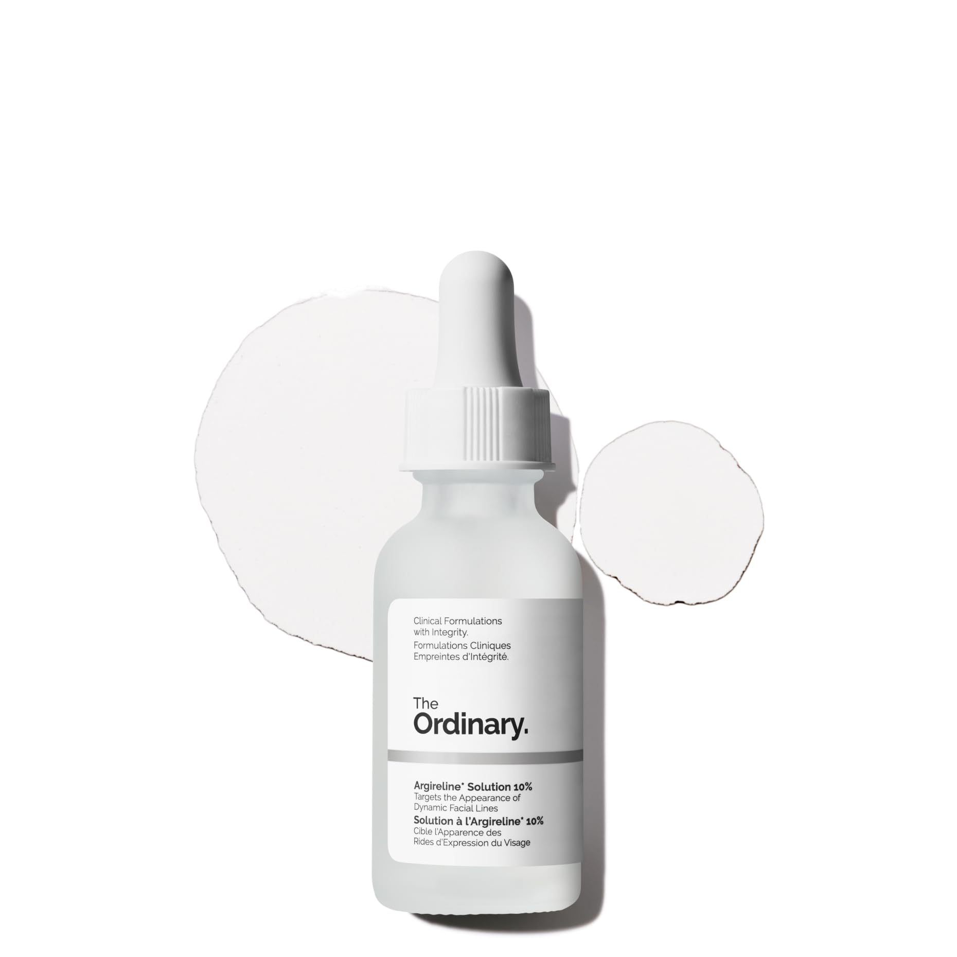 The Ordinary front packaging showing bottle and clear label for easy identification and trust