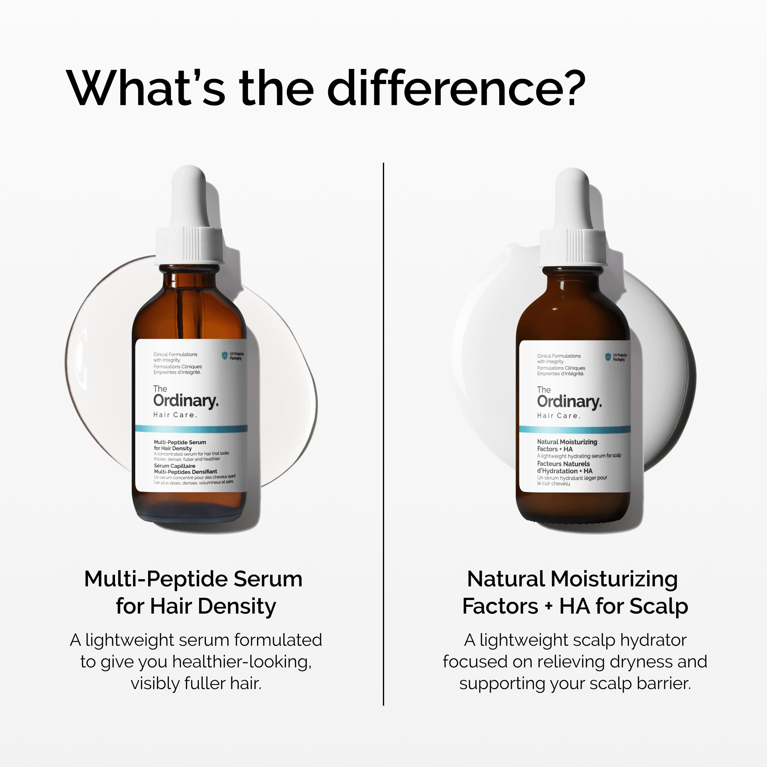 The Ordinary botanical extracts display with benefits for scalp nourishment