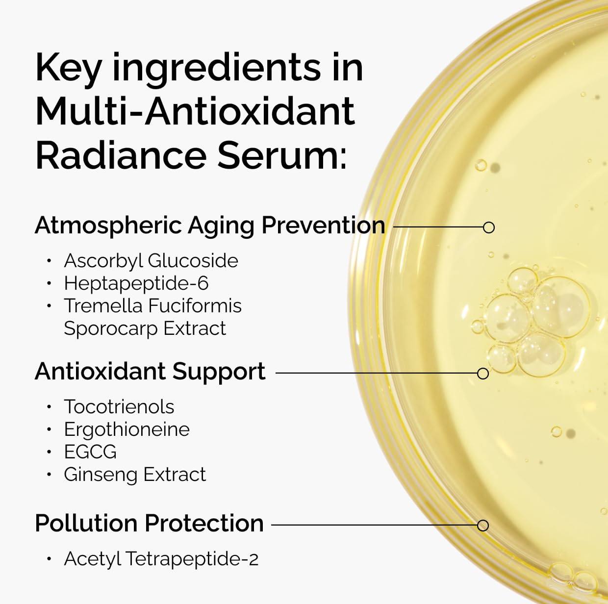 The Ordinary bottle label detail highlighting ingredient focus and usage guidance