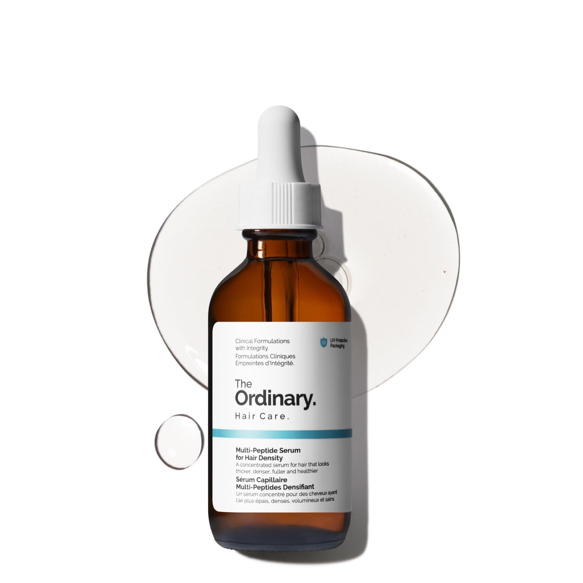 The Ordinary front bottle showing product for fuller-looking hair