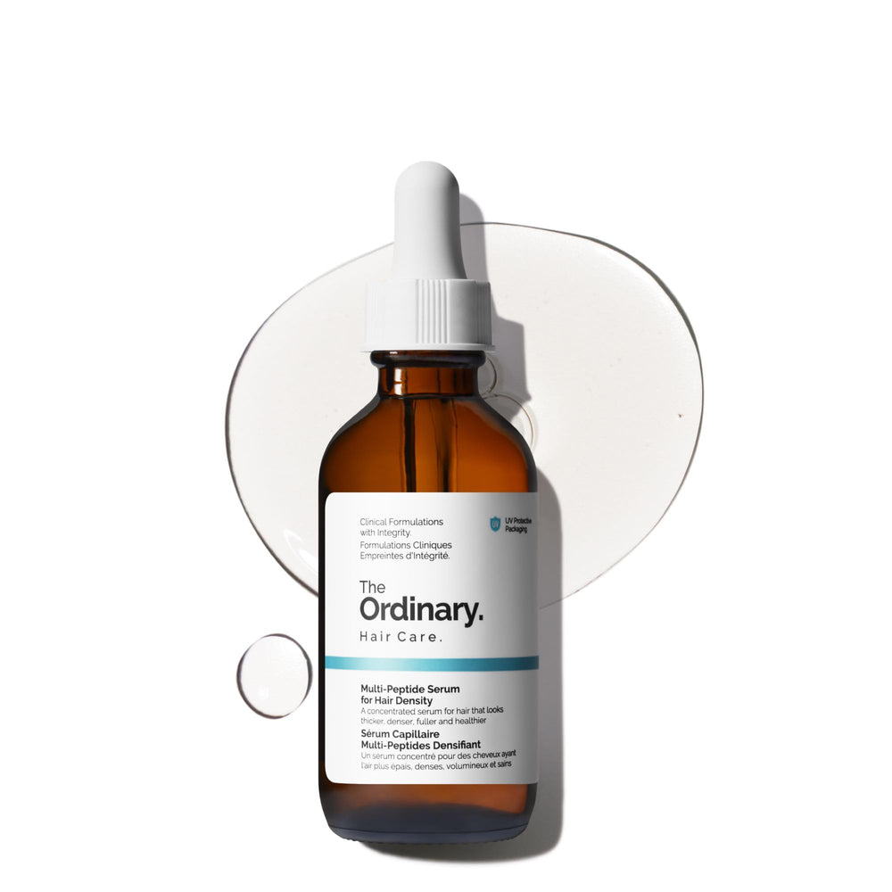 The Ordinary front bottle showing product for fuller-looking hair