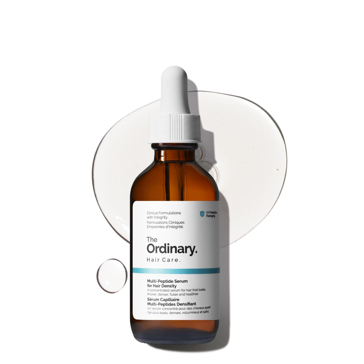 The Ordinary front bottle showing product for fuller-looking hair