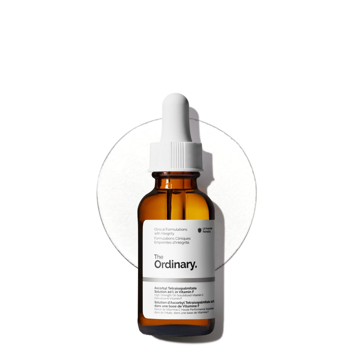 The Ordinary front packaging showing bottle and branding, clear product identification benefit