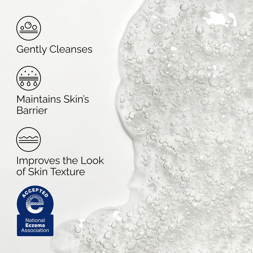 The Ordinary texture close-up showing soft foam and moisturizing feel