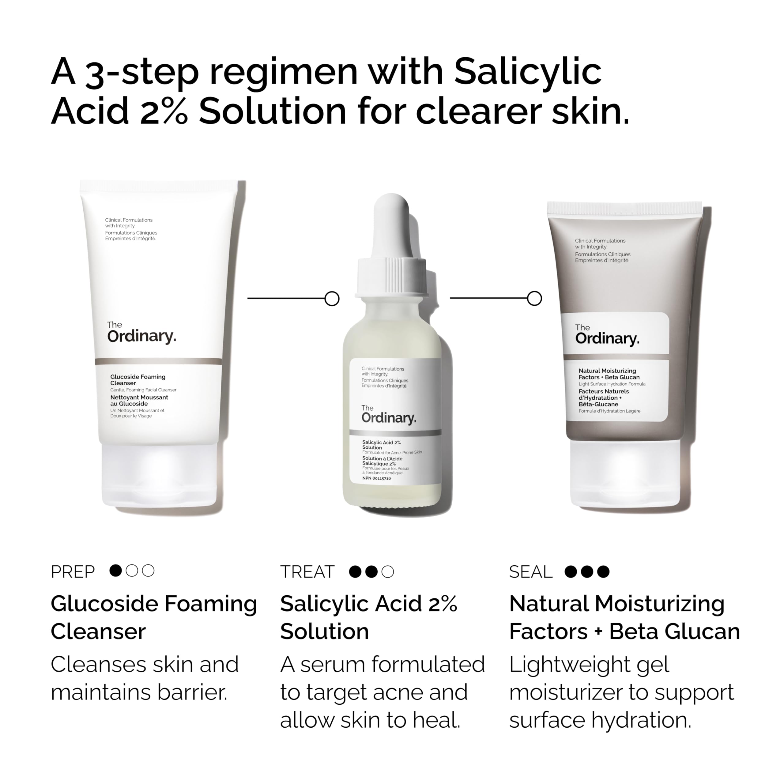The Ordinary glucoside foaming cleanser pump detail highlighting gentle cleansing action