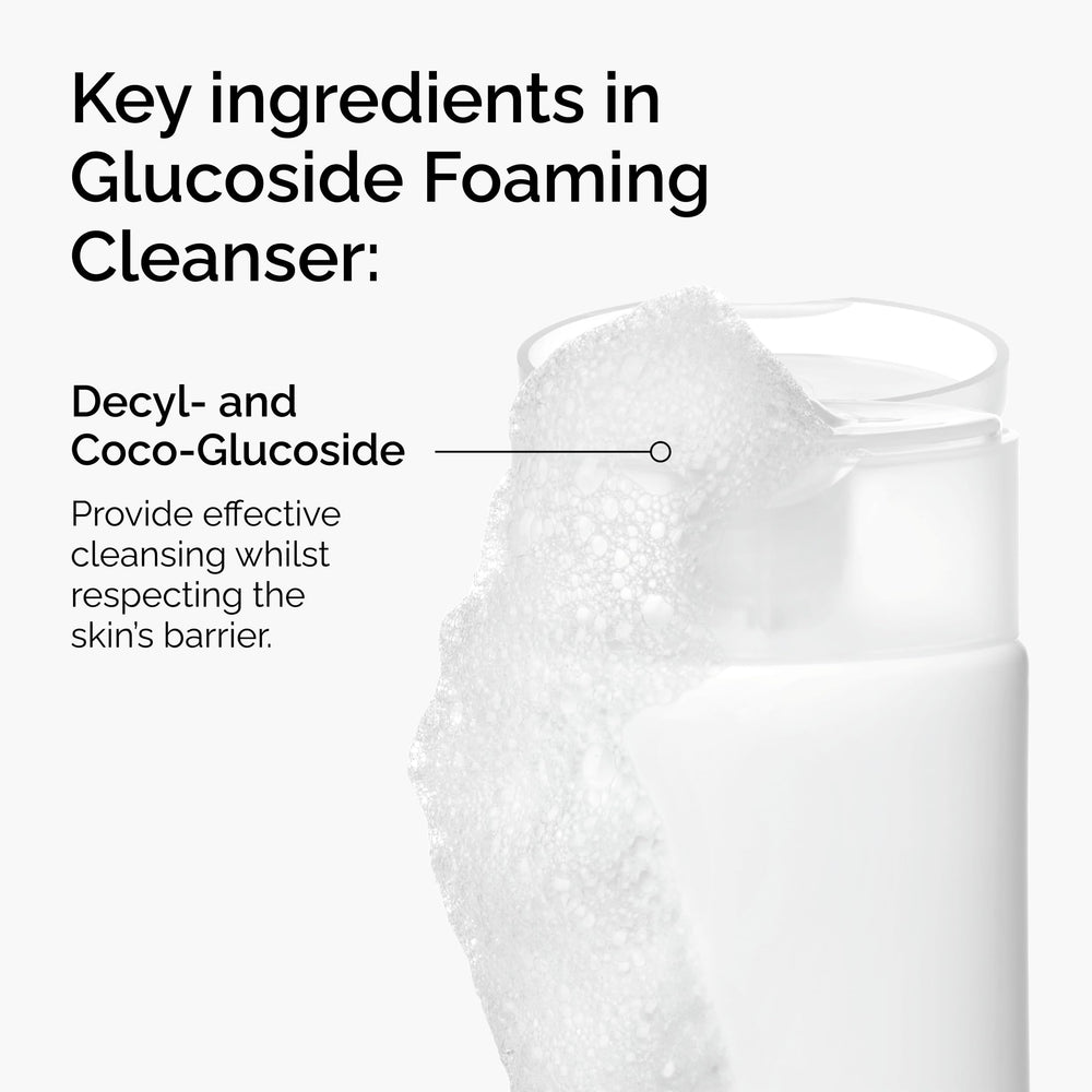 The Ordinary pump dispensing gentle foam for easy application