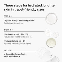 The Ordinary Glycolic Acid bottle close-up highlighting exfoliating clarity