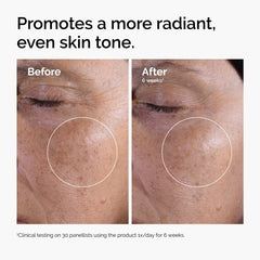 Close-up of The Ordinary glycolic toner texture on skin, highlighting smooth finish