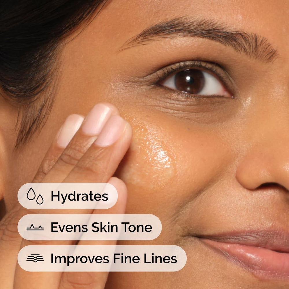 The Ordinary applied during evening routine demonstrating gentle nighttime use benefit