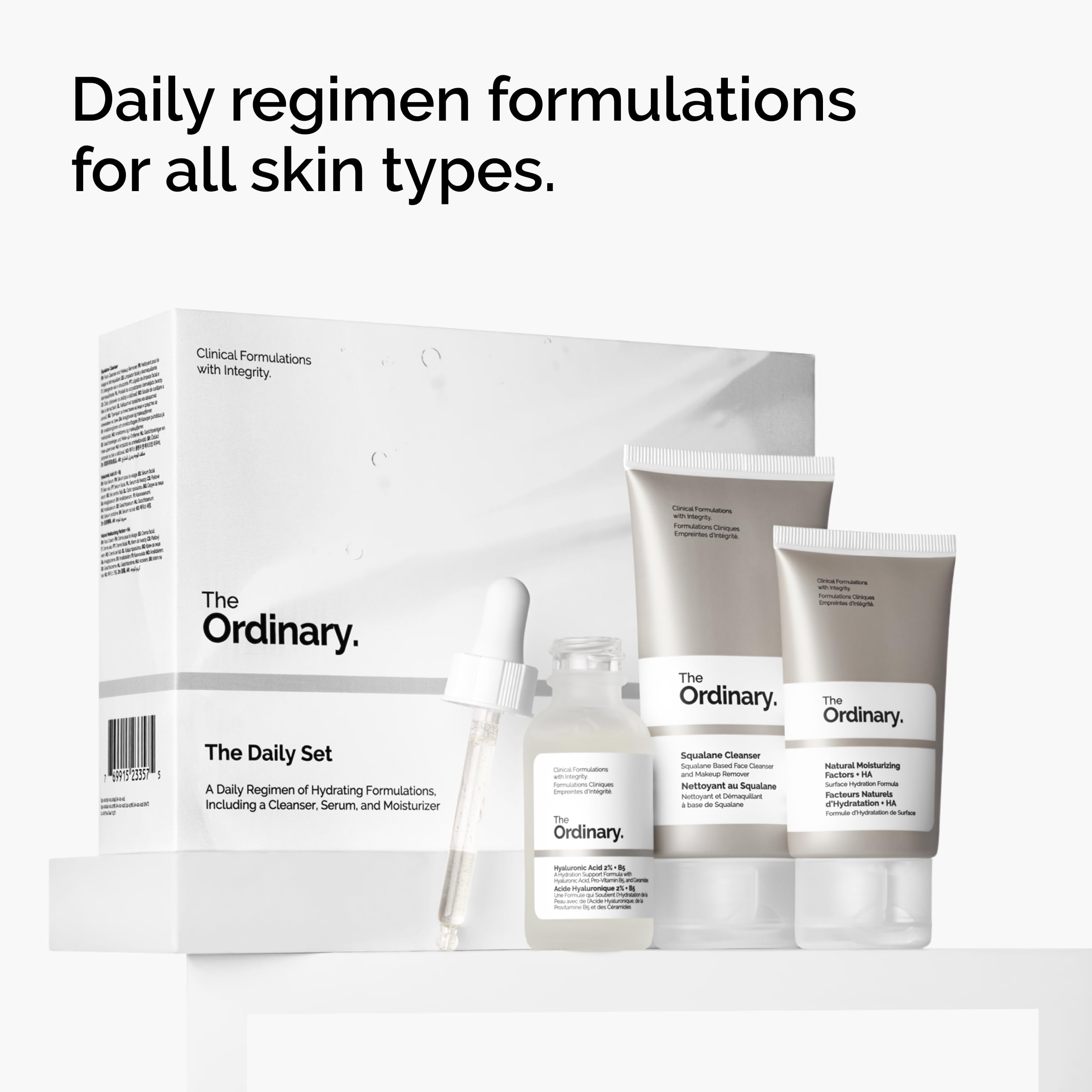 The Ordinary Hyaluronic Acid 2% + B5 serum droplet close-up, intense hydration benefit