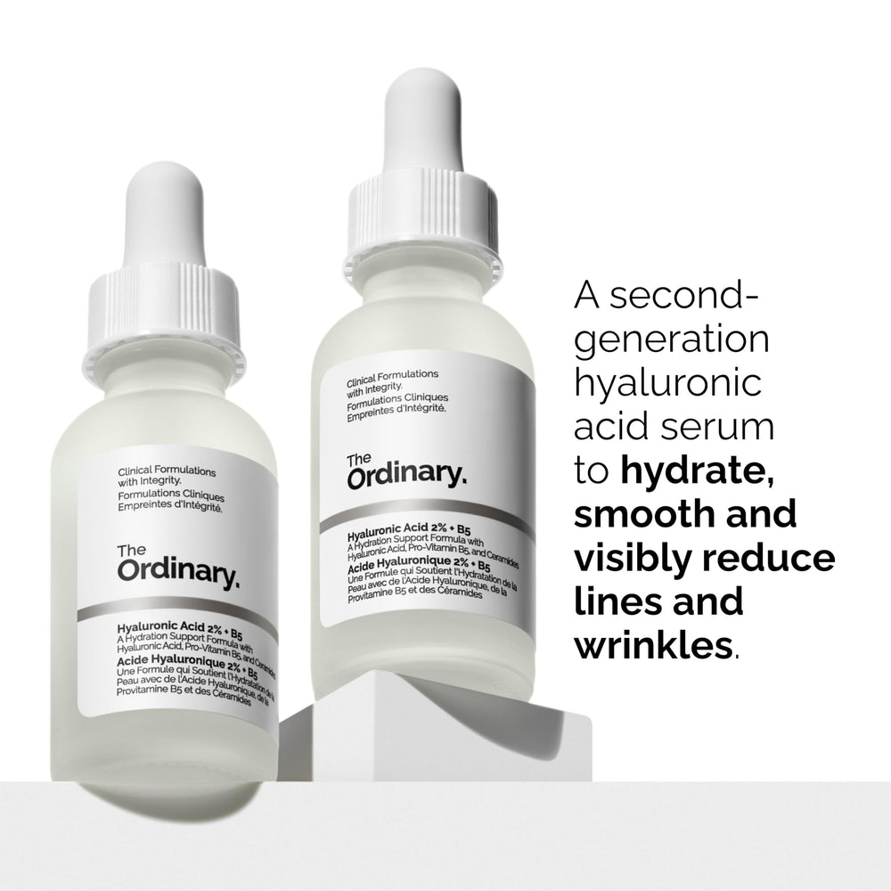 The Ordinary hyaluronic texture close-up highlighting lightweight hydration