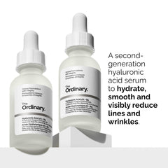 The Ordinary hyaluronic texture close-up highlighting lightweight hydration