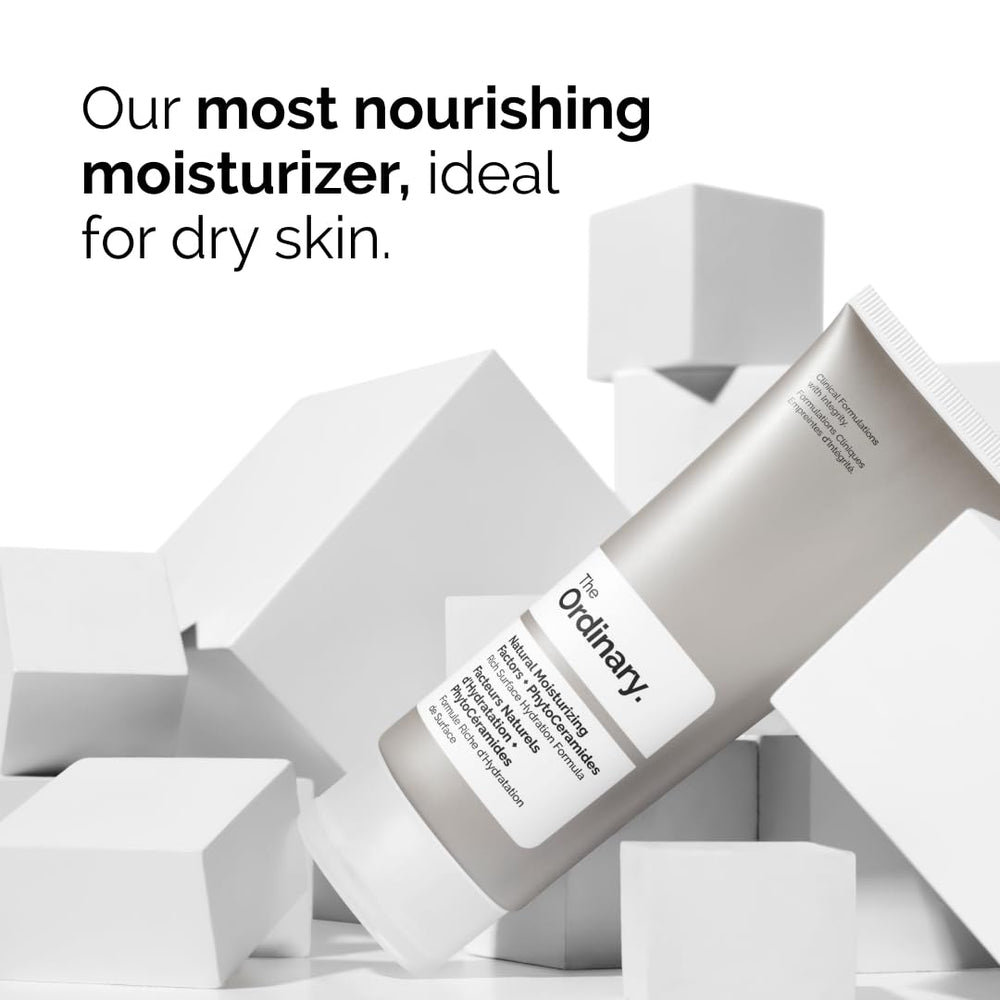 The Ordinary moisturizer jar in hand for scale demonstrating practical travel-friendly sizes