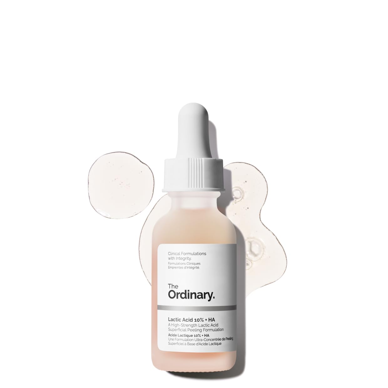 The Ordinary front bottle showing label and lightweight formula benefit