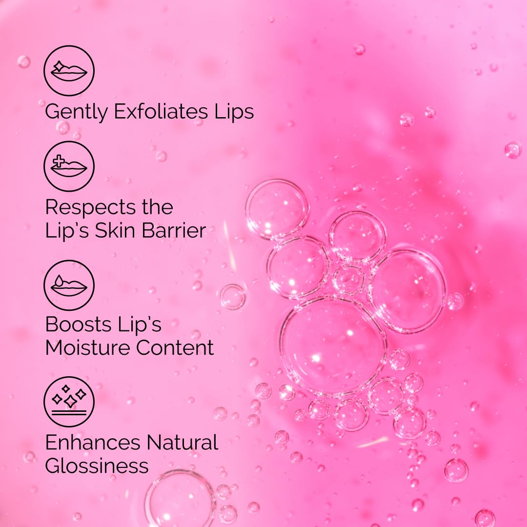 The Ordinary lip serum texture drop on fingertip highlighting lightweight gel and hydrating consistency